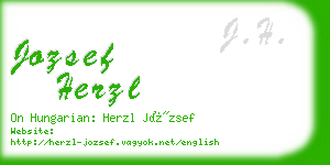 jozsef herzl business card